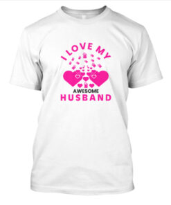 Kaos I Love My Awesome Husband Valentine